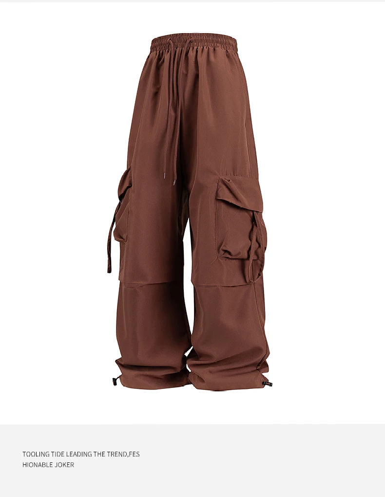 Women Cargo Pants Fashion Loose Comfortable Breathable Lightweight Multiple Pockets Cargo Long Pants Fitness Running Casual Pan