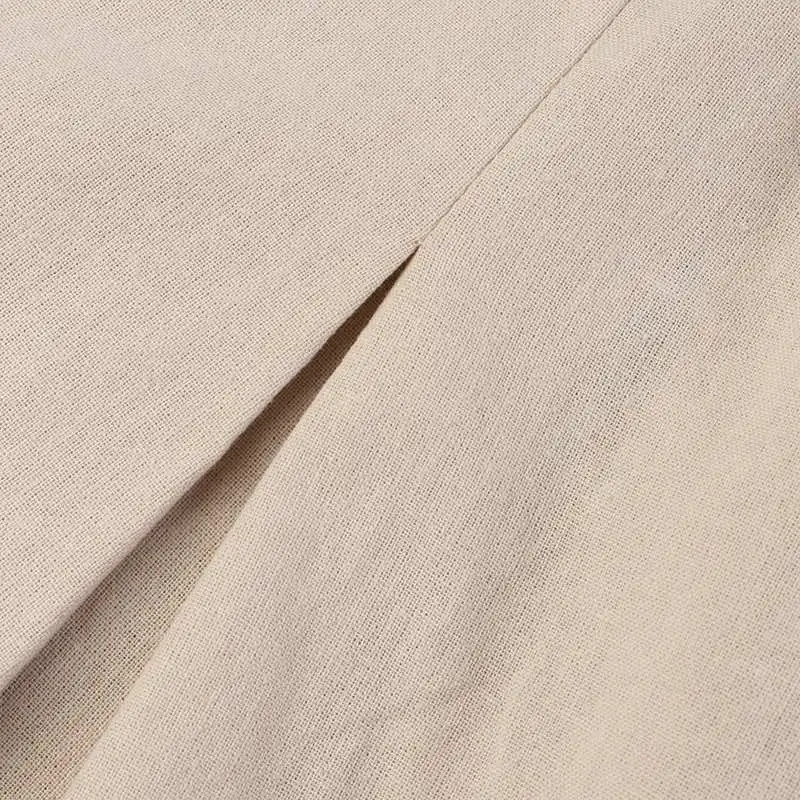 ZANZEA Summer Elastic Waist Solid Trousers Women Casual Baggy Pants Elegant Loose Wide Leg Pantalon Vintage Cotton Turnip 2024