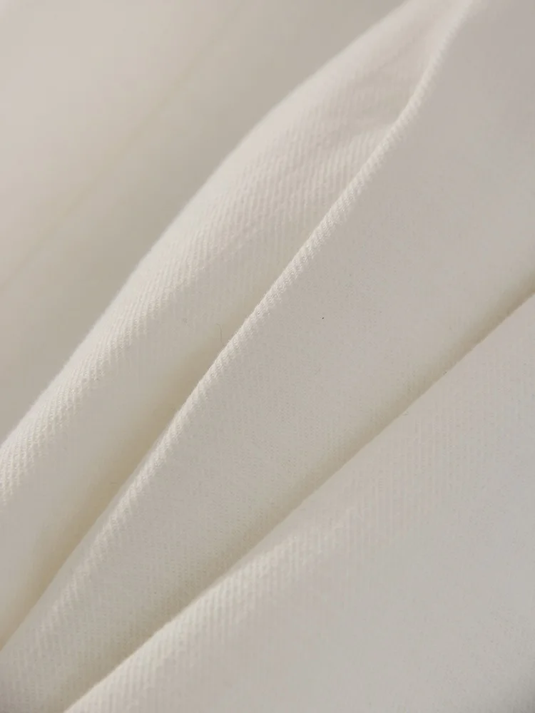 Summer White Pants For Women Cotton Formal High Waist Wide Leg Trousers Ladies Elegant Summer Women's Pants Straight Leg Office