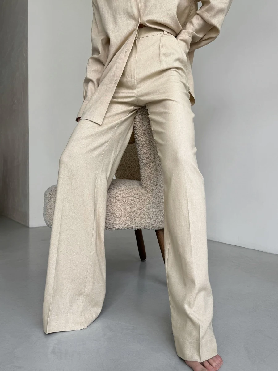 Wolfeel 2026 Women's Wide Leg Pants with European and American Style Casual Loose Pants Suitable for Business and Casual Wear