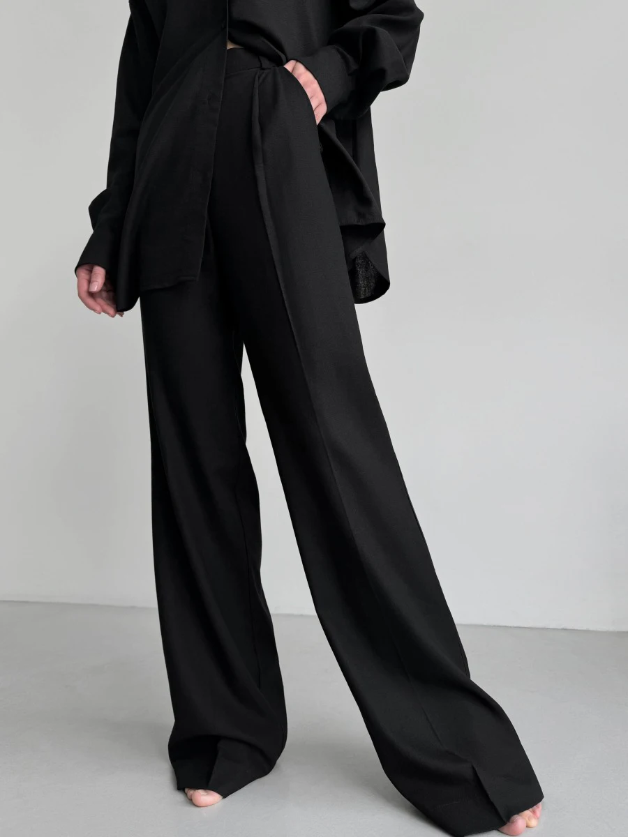 Wolfeel 2026 Women's Wide Leg Pants with European and American Style Casual Loose Pants Suitable for Business and Casual Wear