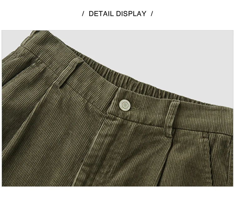 Semir Casual Pants Women Corduroy Cotton Wide Leg Trousers 2025 New Winter Vintage Workwear Style