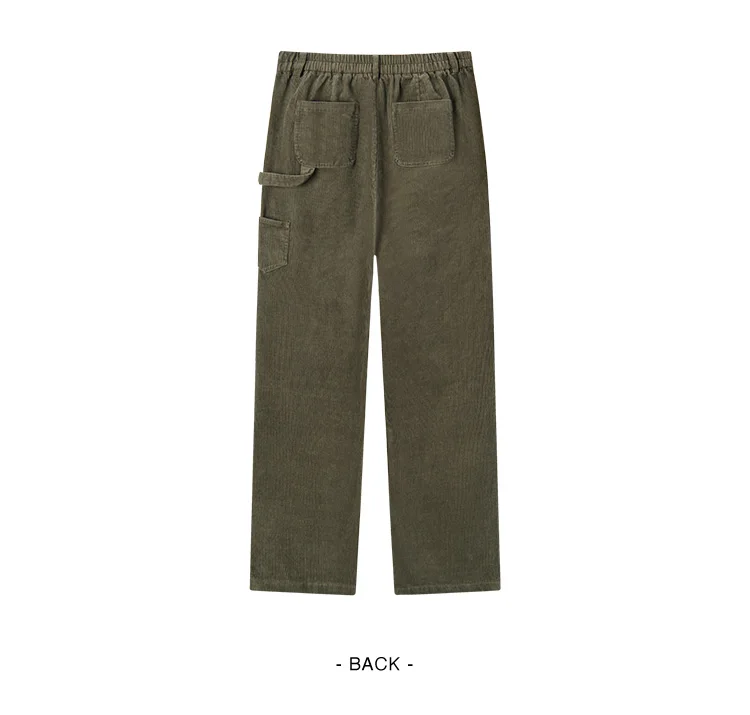 Semir Casual Pants Women Corduroy Cotton Wide Leg Trousers 2025 New Winter Vintage Workwear Style