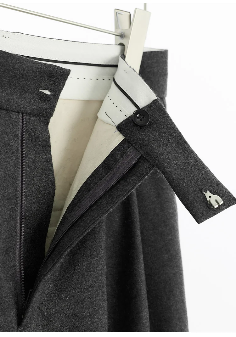 Naples Wide-Leg Pants Women's Wool Trousers Casual Suit Pants 2026 Spring and Autumn New Style