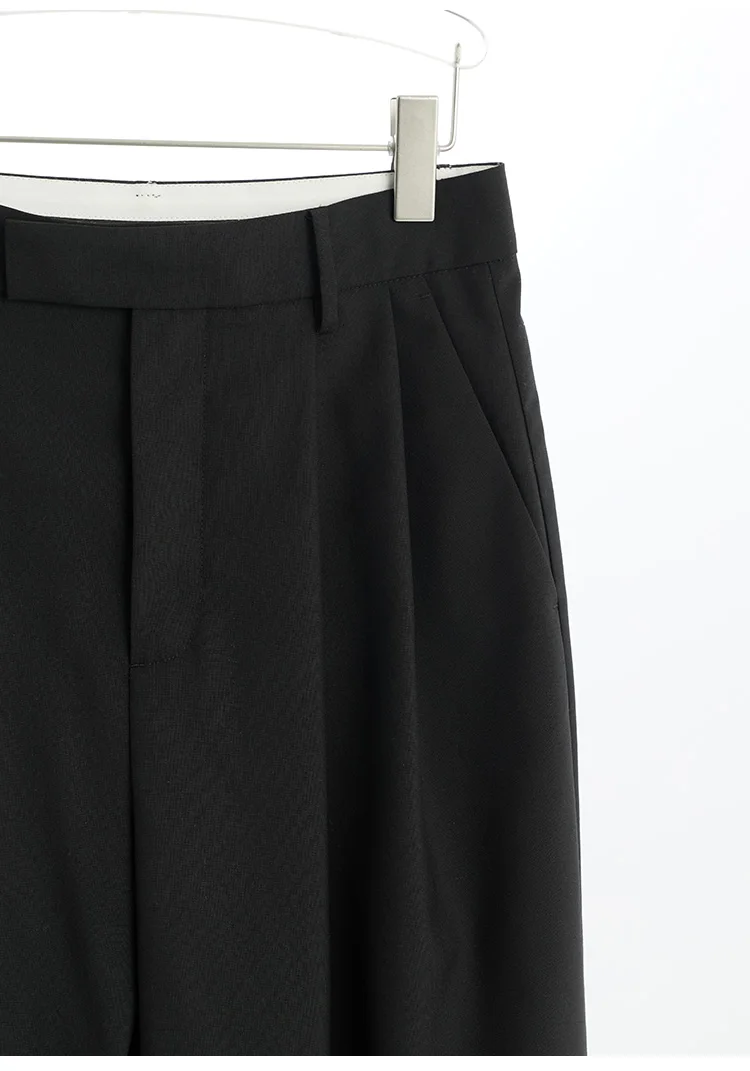 Naples Wide-Leg Pants Women's Wool Trousers Casual Suit Pants 2026 Spring and Autumn New Style