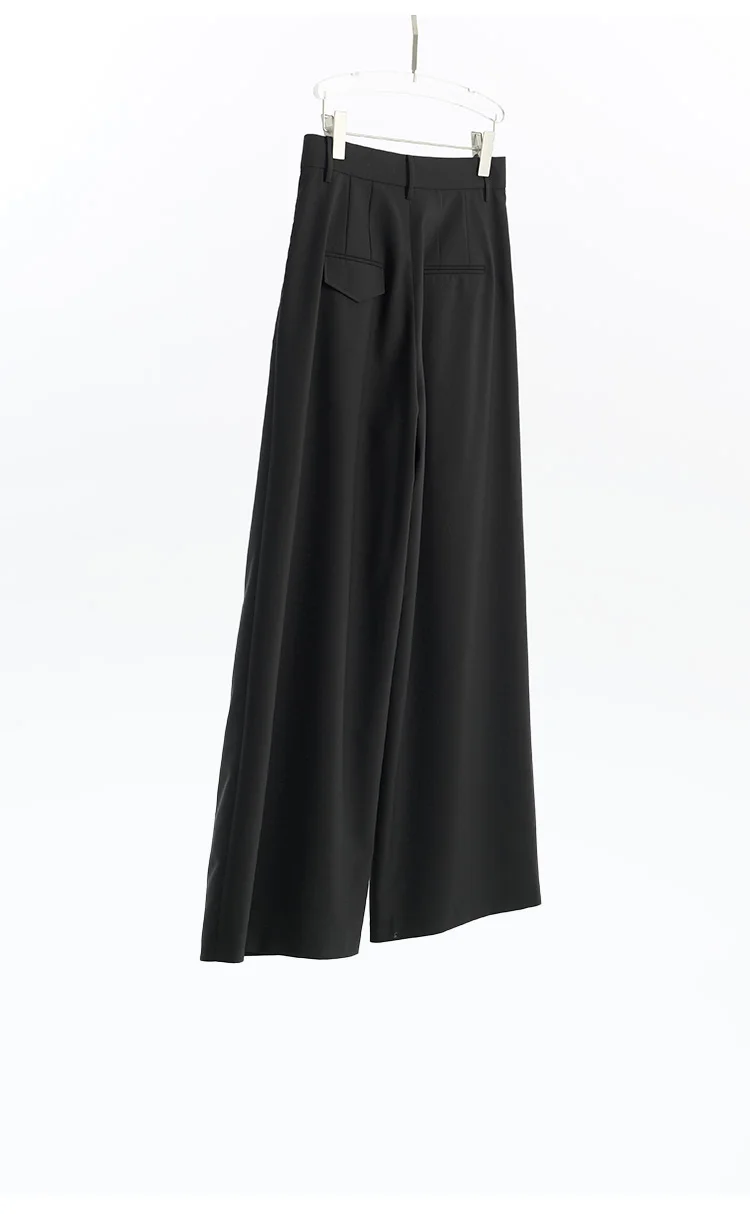 Naples Wide-Leg Pants Women's Wool Trousers Casual Suit Pants 2026 Spring and Autumn New Style