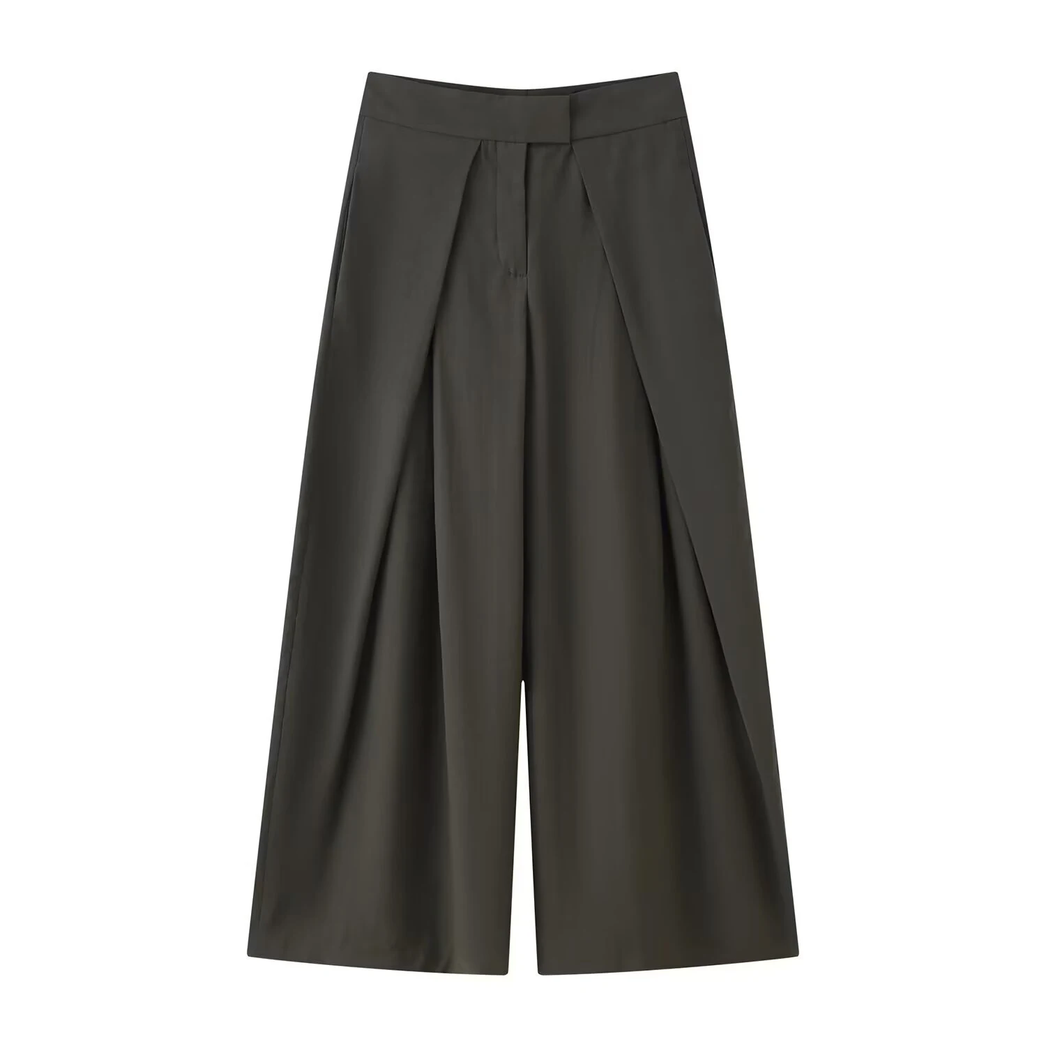 European and American 2025 autumn new women's clothing retro loose casual temperament simple pleated trousers