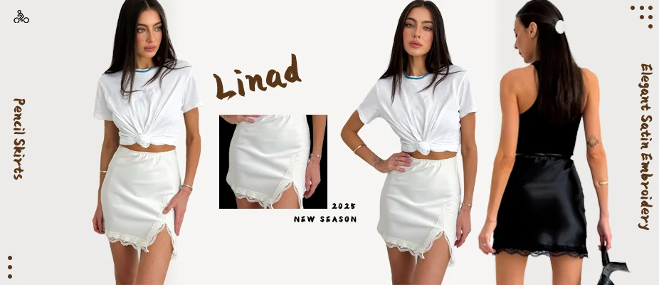 Linad Vintage Loose Lace Pencil Pants For Women White Elegant Elastic Waist Trousers Street Chic Ankle Length Pants 2025 Summer
