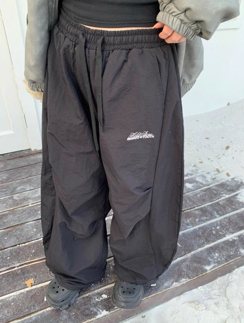 Lucyever American Vintage Y2K Wide Leg Trousers Women Winter Thicken Plus Velvet Warm Pants Female High Waist Baggy Sweatpants
