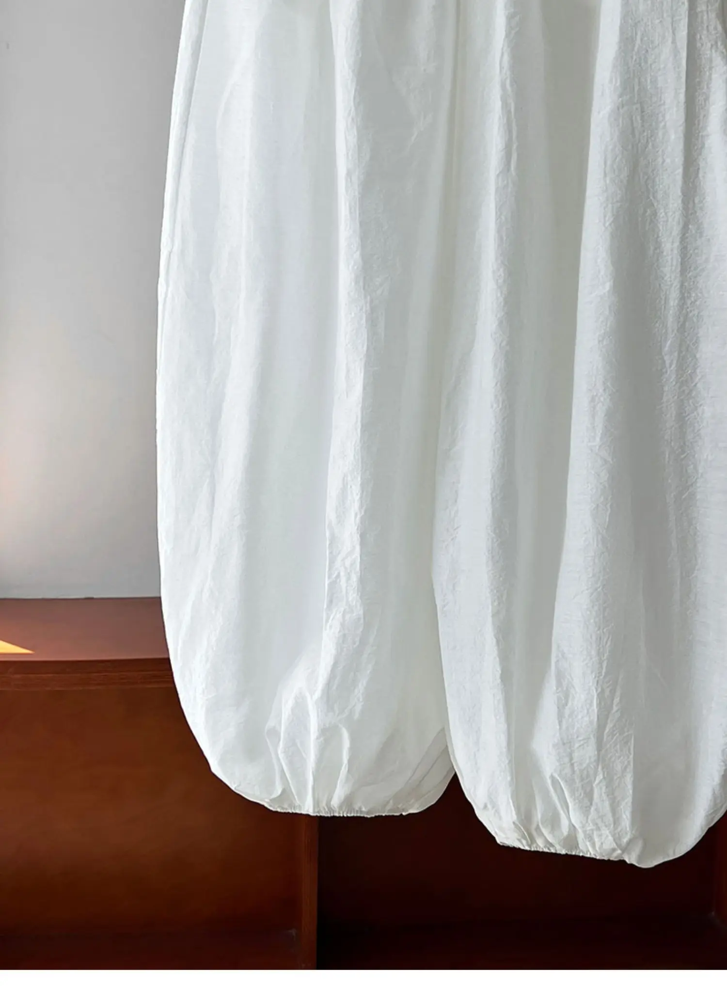 Oversized Bloomers 2025 New Summer Designer Elegant Fashion Women Lantern Pants Casual Loose Breathable Cotton Wide Leg Pants