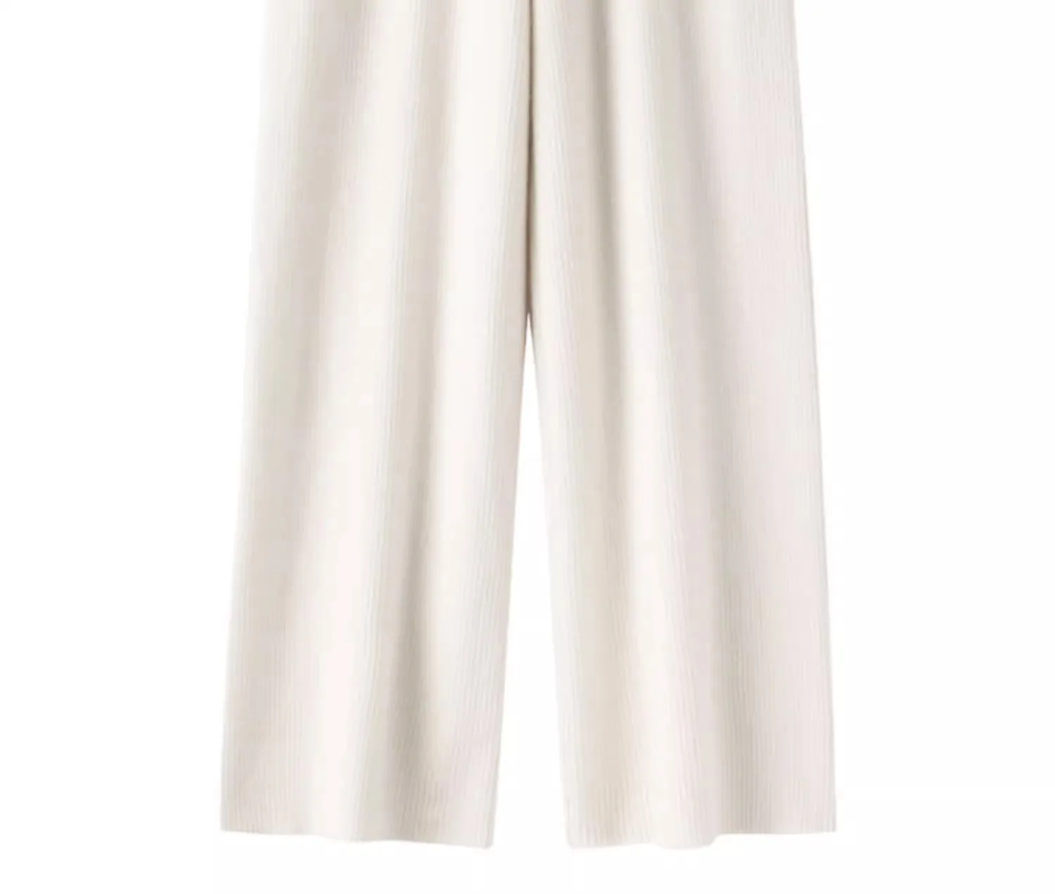 Cashmere Knitted Wide-leg Pants Women's Autumn Glutinous Rice High Waist Drape Straight Casual Mopping Towel Pants Thickened