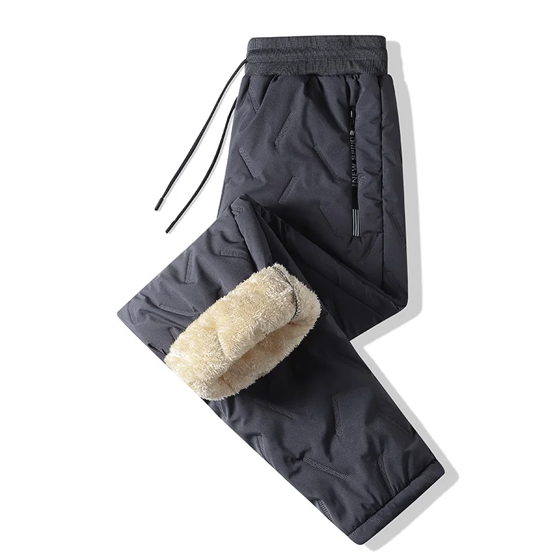 Animal Game Outdoor Women Plush Thick Fleece Waterproof Sweatpant Windproof Casual Work Pants Warm Lambswool Thermal Outerwear