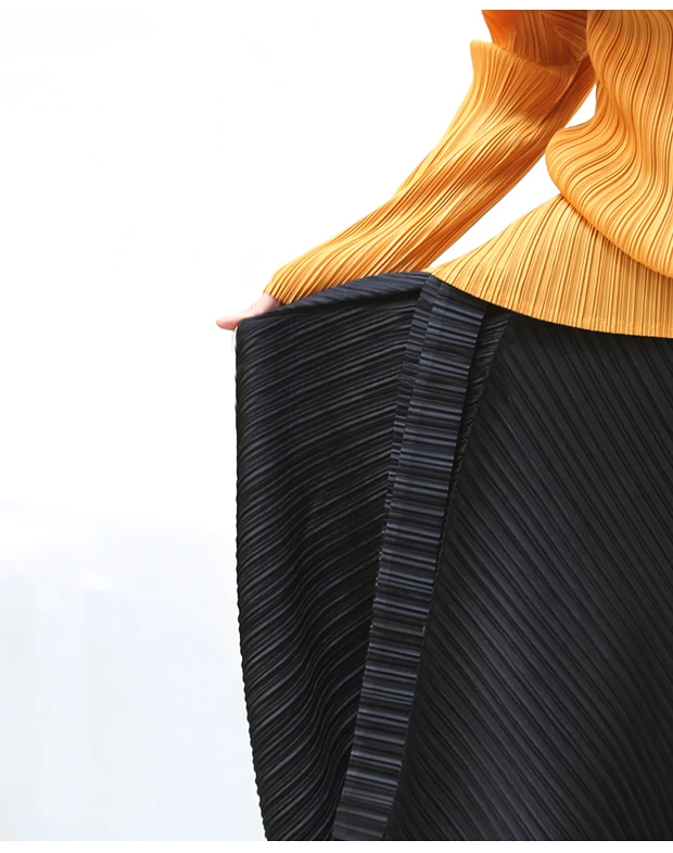 Miyake Pleated Harem Pants With Belt Women Summer New Designer Vintage Casual Big Size Wide Leg Pants Women Trousers