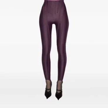 KUCLUT 2026 Spring Fashion High Waist Fishbone Slim Fit Footed Leggings For Women Niche Design Versatile Casual Pants 1A1874