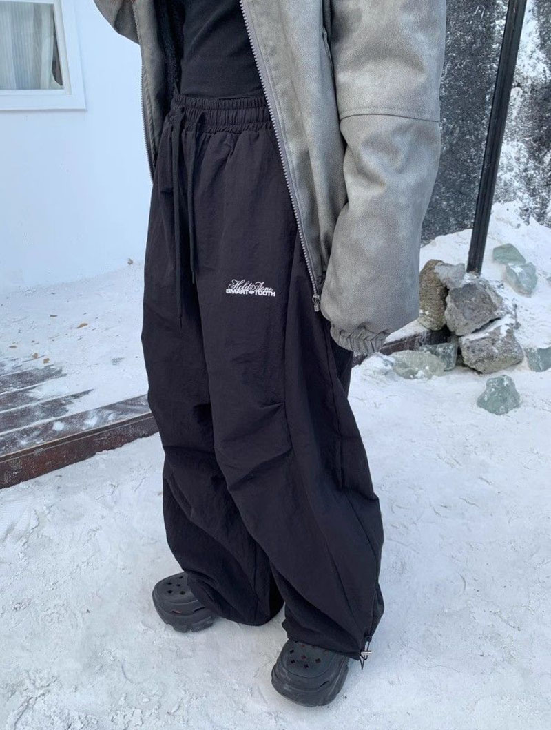 Winter Thicken Warm Fleece Pants Women Y2K American Retro Baggy Sweatpants Female Harajuku High Waist Hip Hop Wide Leg Trousers