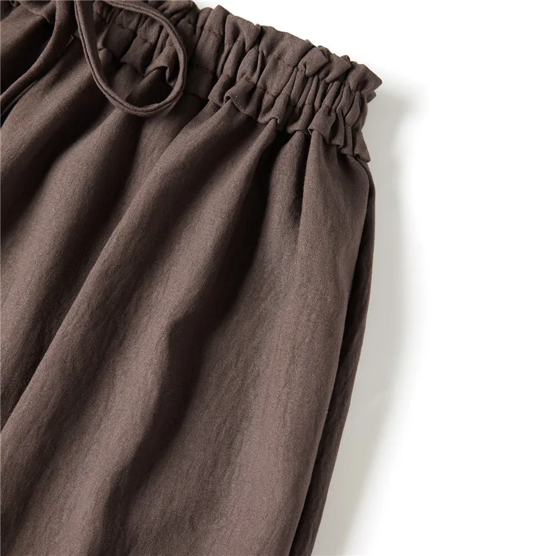 Bloomers Pants for Women Y2K Lace Trim Vintage Pantaloons Cute Ruffled Pumpkin Long Pants Capri Pajama Bottoms Casual Streetwear