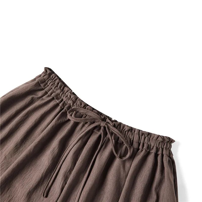 Bloomers Pants for Women Y2K Lace Trim Vintage Pantaloons Cute Ruffled Pumpkin Long Pants Capri Pajama Bottoms Casual Streetwear