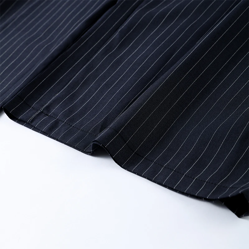 Casual Striped Loose Pants Women High Waist Pleated Straight Long Wide Leg Trousers Female 2026 Autumn Fashion Lady Bottoms