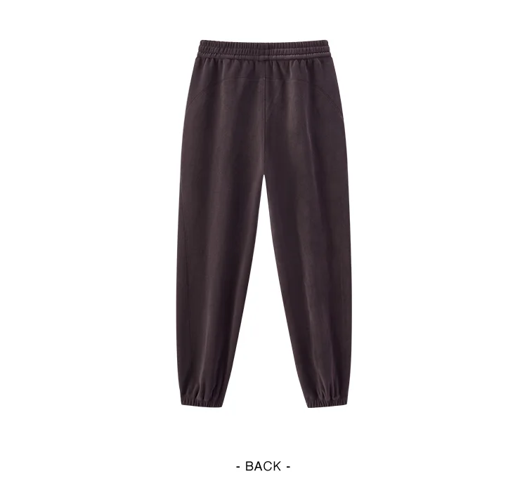 Semir Casual Pants Women Winter Fleece Anti-Static Loose Paneled Cuffed Long Pants 2025 New Sporty Sweatpants Women'S Wear