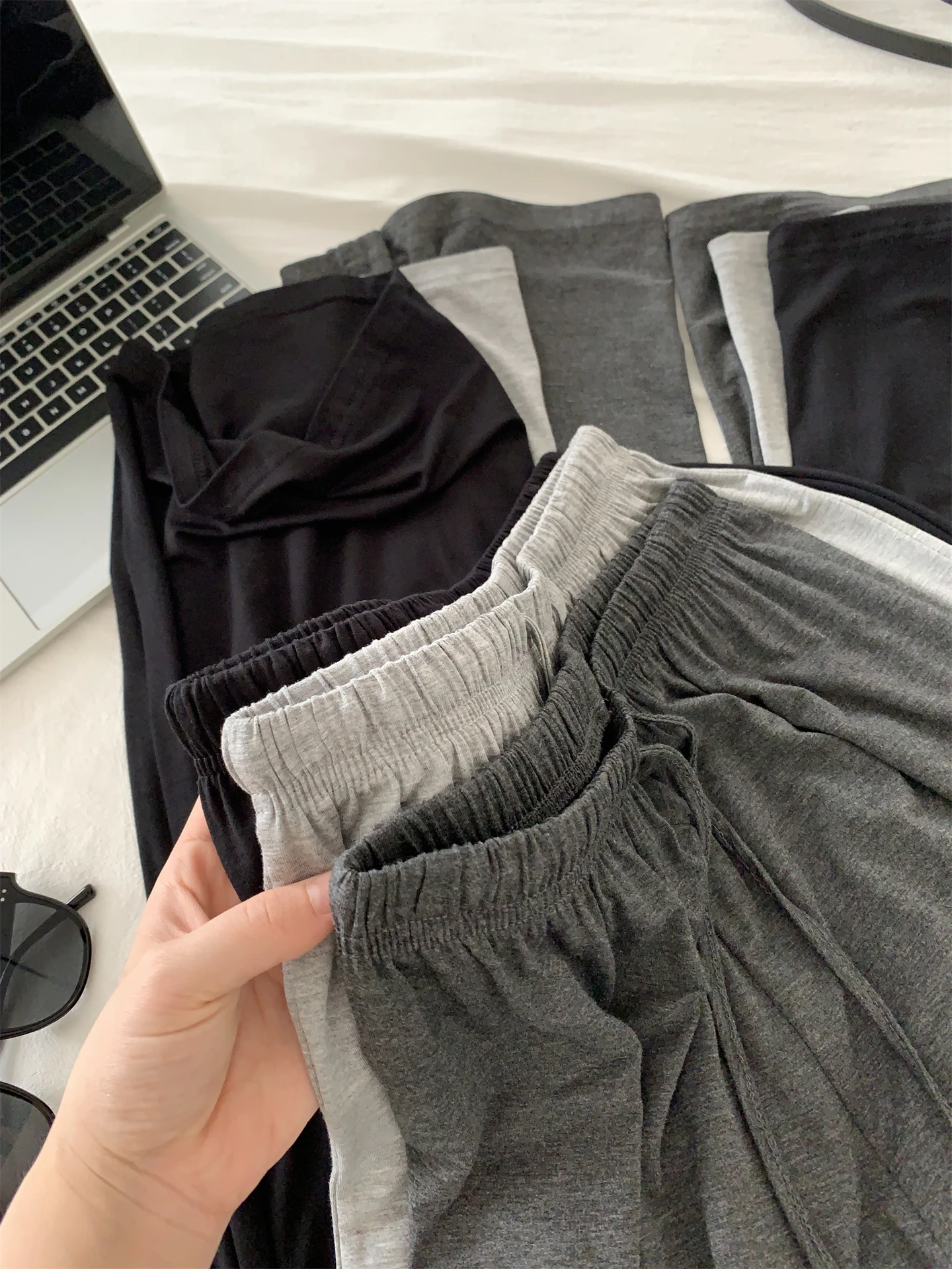 Drapey Straight-leg Pant For Women, Slimming High-waisted Wide-leg Casual Pants, Summer Floor-length Walking Pants