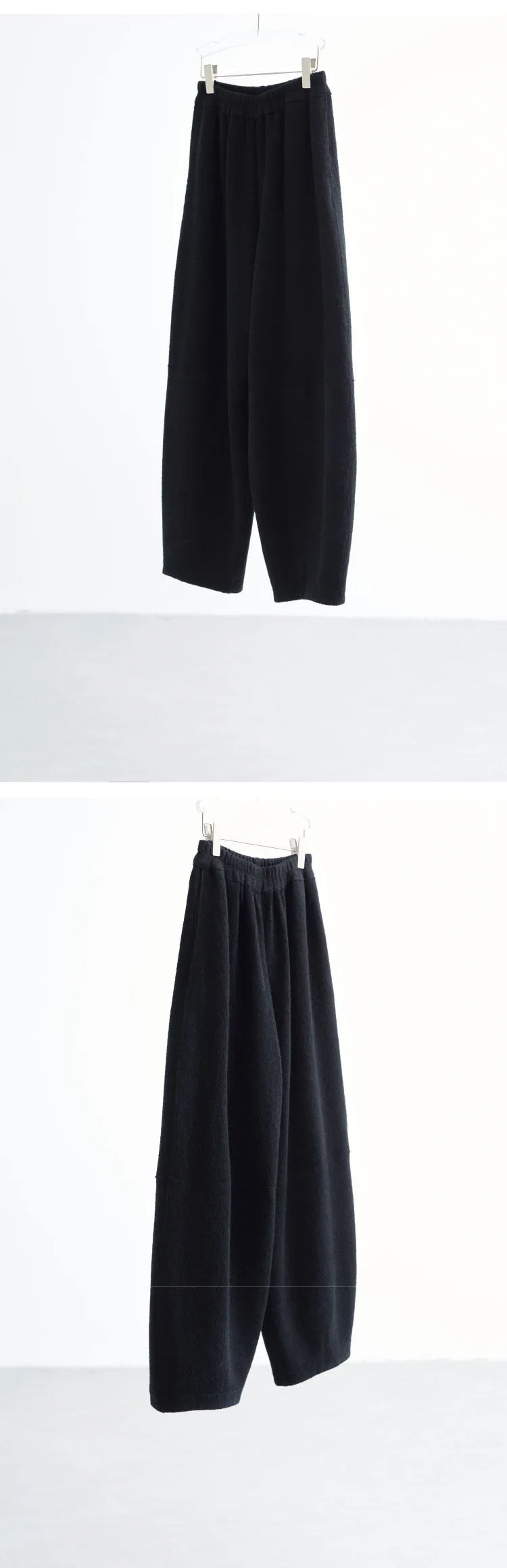 Women's Knitted Wool Pants, Elastic Waist Casual Wide-Leg Pants, Autumn and Winter Style 2026