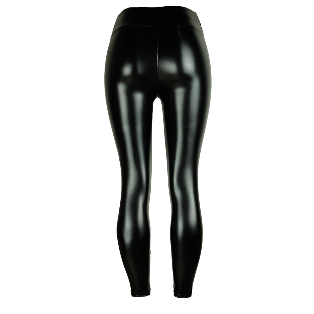 Sexy High Waist PU Leather Pants Women Fashion Casual Black Long Skinny Pencil Pants Streetwear Trousers Woman Clothing Leggings