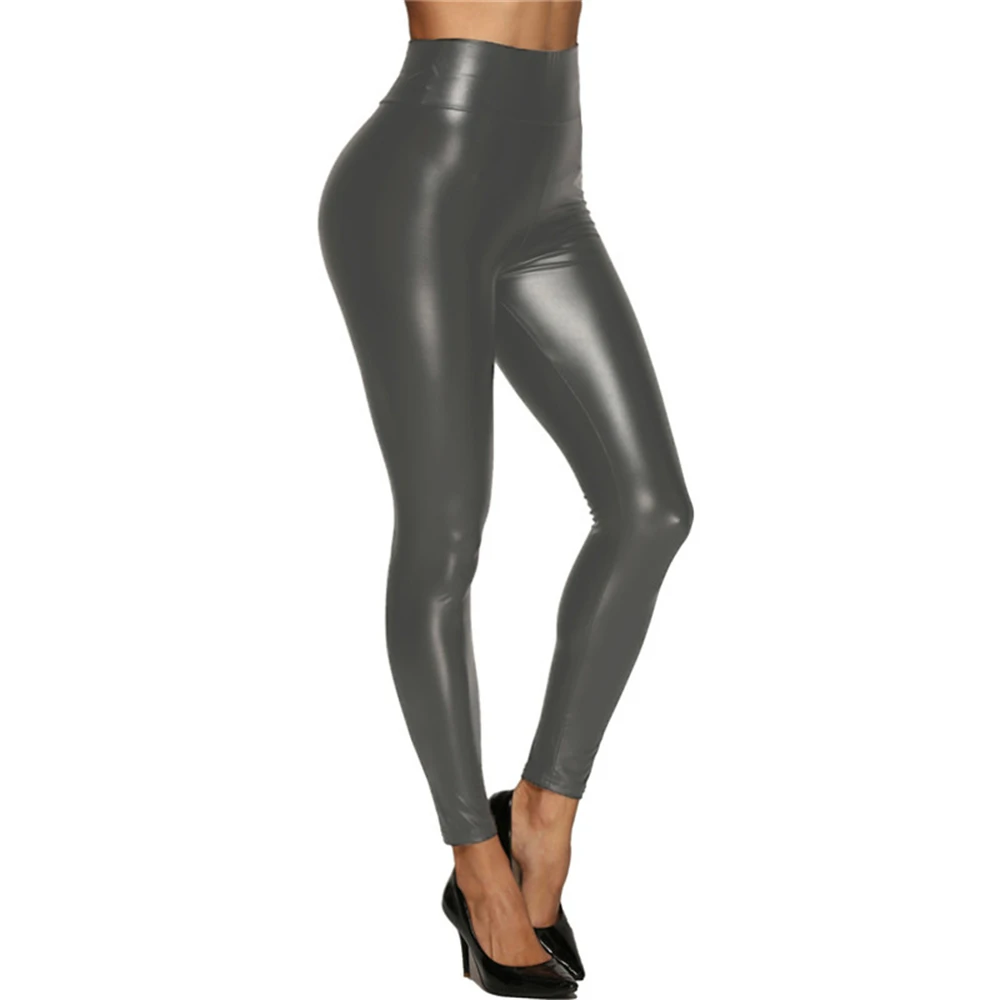 Sexy High Waist PU Leather Pants Women Fashion Casual Black Long Skinny Pencil Pants Streetwear Trousers Woman Clothing Leggings