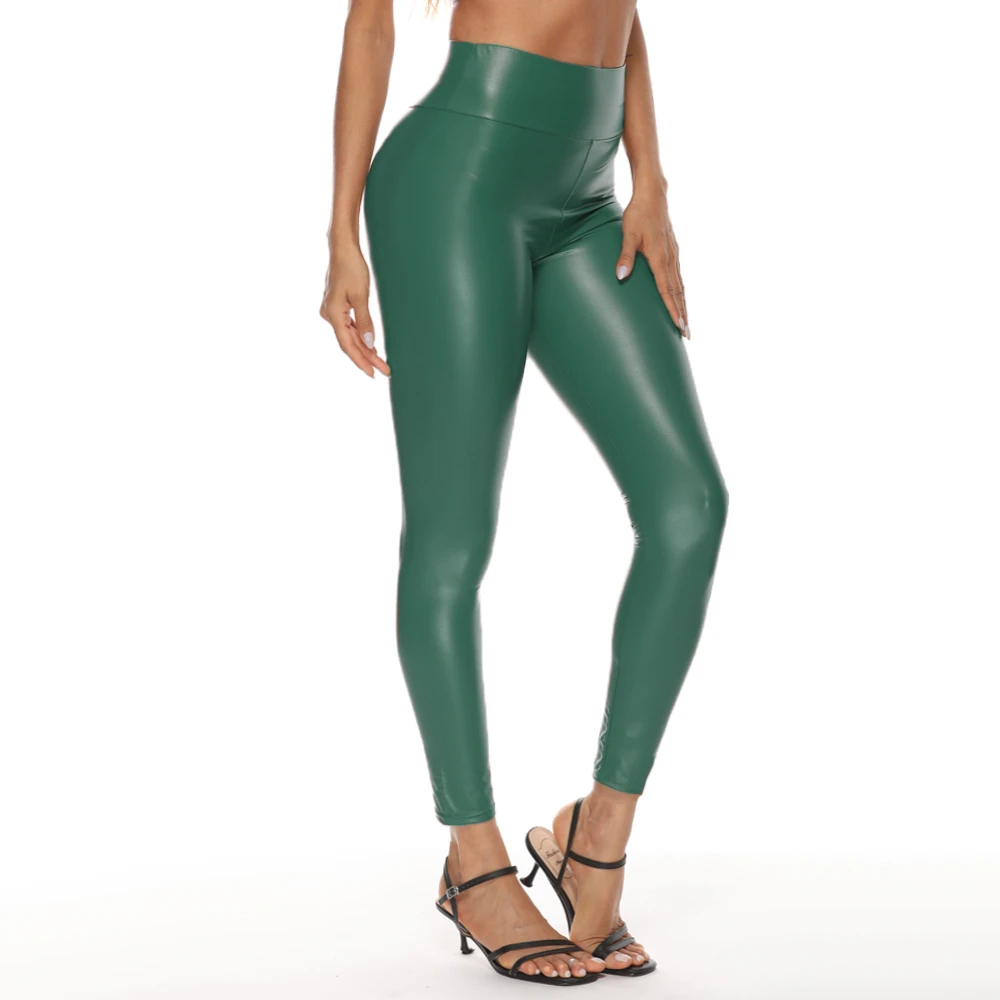Sexy High Waist PU Leather Pants Women Fashion Casual Black Long Skinny Pencil Pants Streetwear Trousers Woman Clothing Leggings