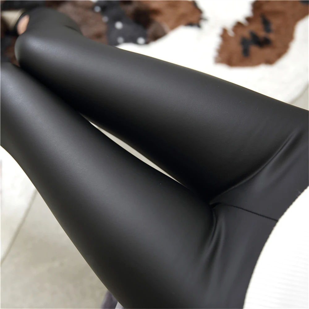 Sexy High Waist PU Leather Pants Women Fashion Casual Black Long Skinny Pencil Pants Streetwear Trousers Woman Clothing Leggings