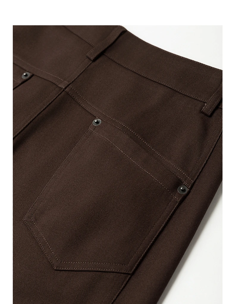 TOYOUTH Women's High Waist Curved Leg Trousers 2026 Autumn New Arrival Full Cotton Canvas Light Workwear Commuter Long Pants