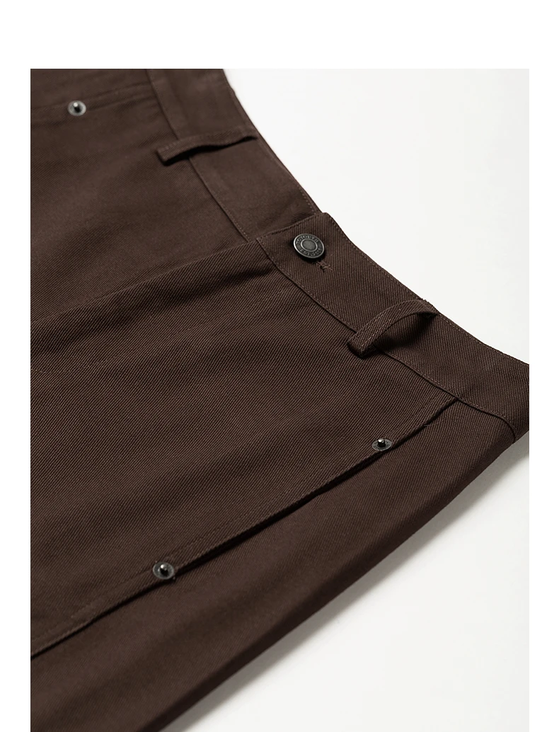 TOYOUTH Women's High Waist Curved Leg Trousers 2026 Autumn New Arrival Full Cotton Canvas Light Workwear Commuter Long Pants