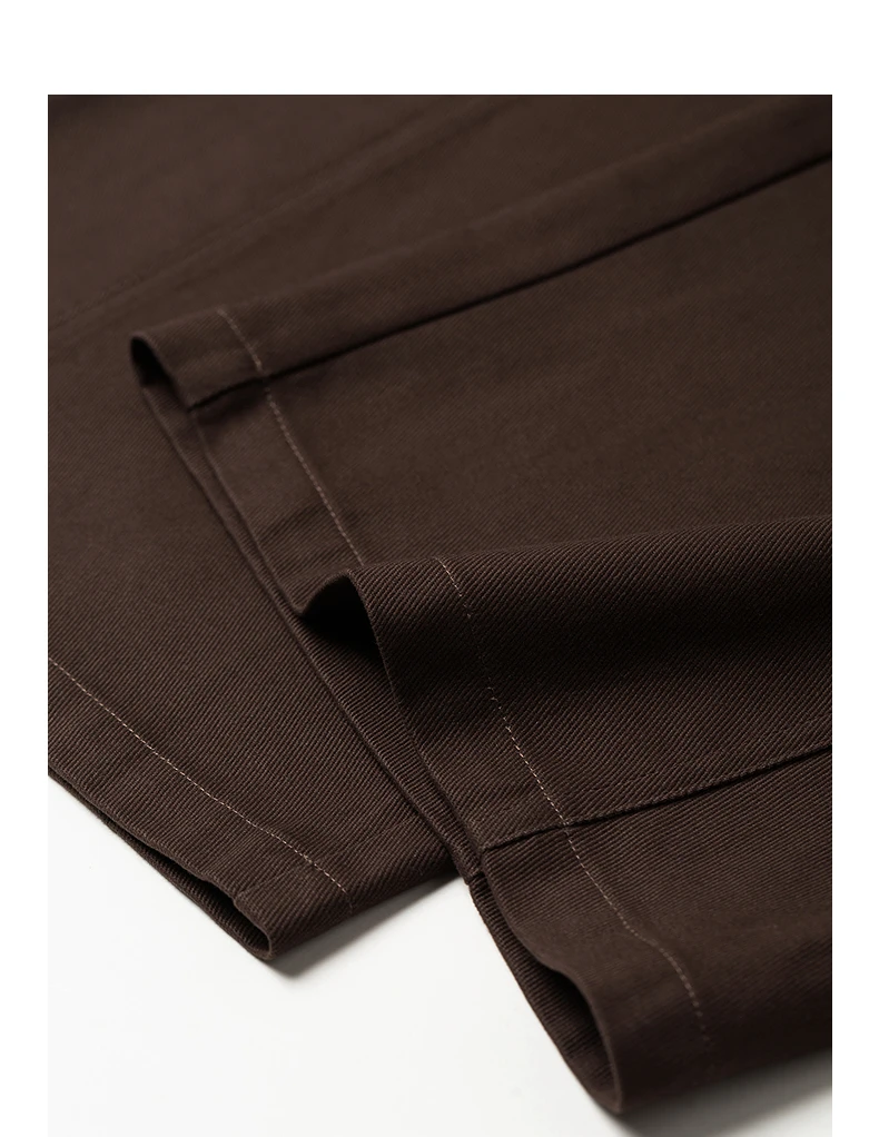 TOYOUTH Women's High Waist Curved Leg Trousers 2026 Autumn New Arrival Full Cotton Canvas Light Workwear Commuter Long Pants