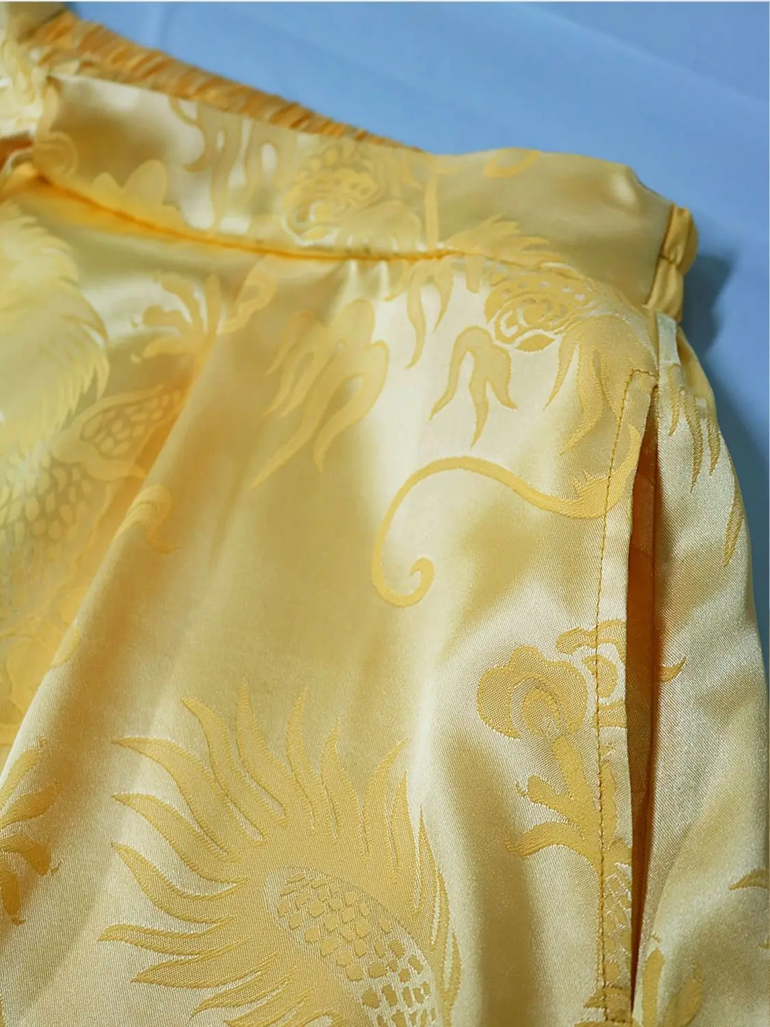 Spring Summer New Chinese Men's Jacquard Wide Leg Pants Women Loose Antique Han Hanfu Breathable Quick-drying Super Fairy Pants