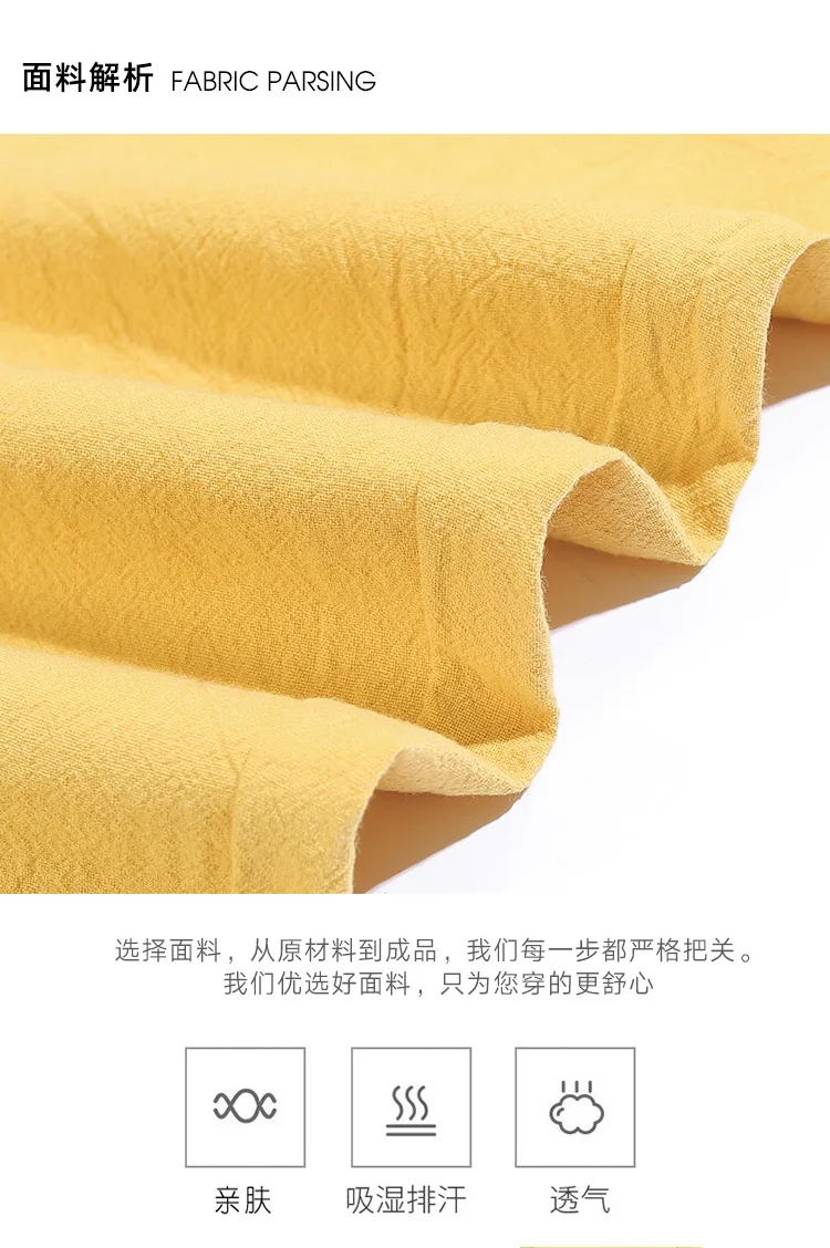 Women Pants Spring Autumn Ankle Length Casual Straight Pencil Solid Elastic Waist Harem Girls Pants Thin Cotton Linen Trousers