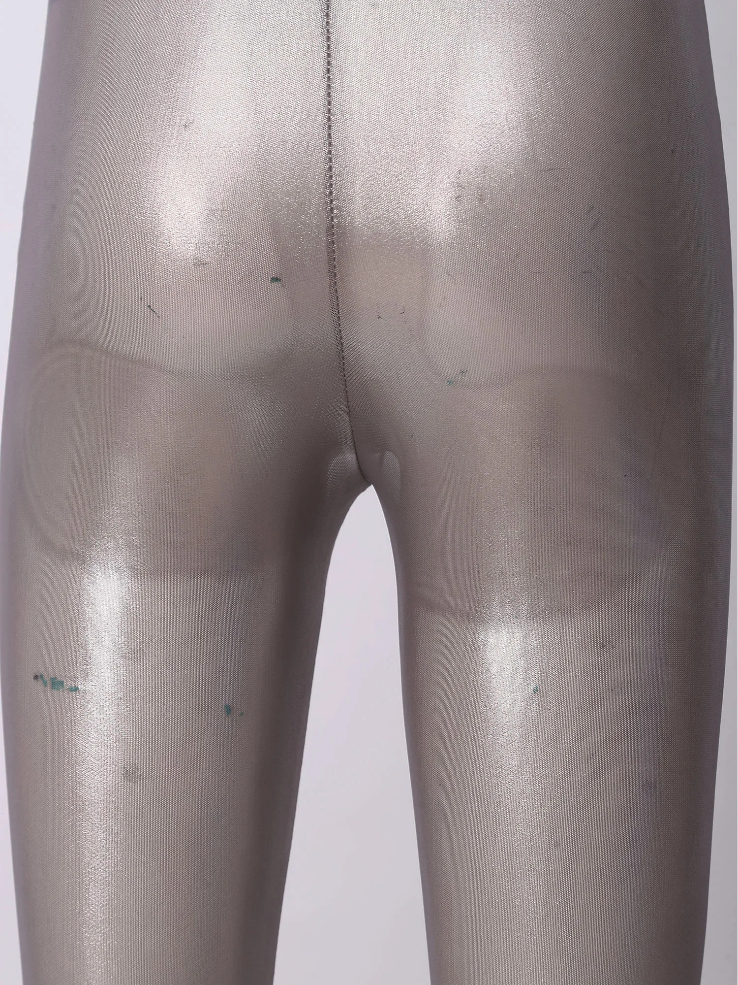 Women Fashion Translucent Shiny Shorts Capri Pants Summer Trend Elastic Waist Tights Streetwear Nightclub Rave Party Clubwear