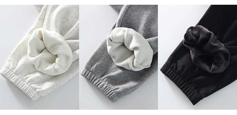 Thick Warm Fleece Sweatpants Women Winter Straight Leg Pants Gray Velvet Trousers Pants Jogger For Women Sweatpants Outfits