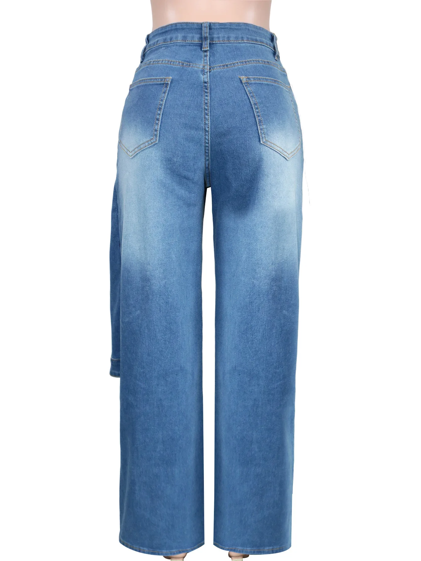 Denim Pant Women Jeans Vintage Wide Leg Long Pants High Waist Straight Trousers Y2k Streetwear Elegant Work Casual Loose 2026