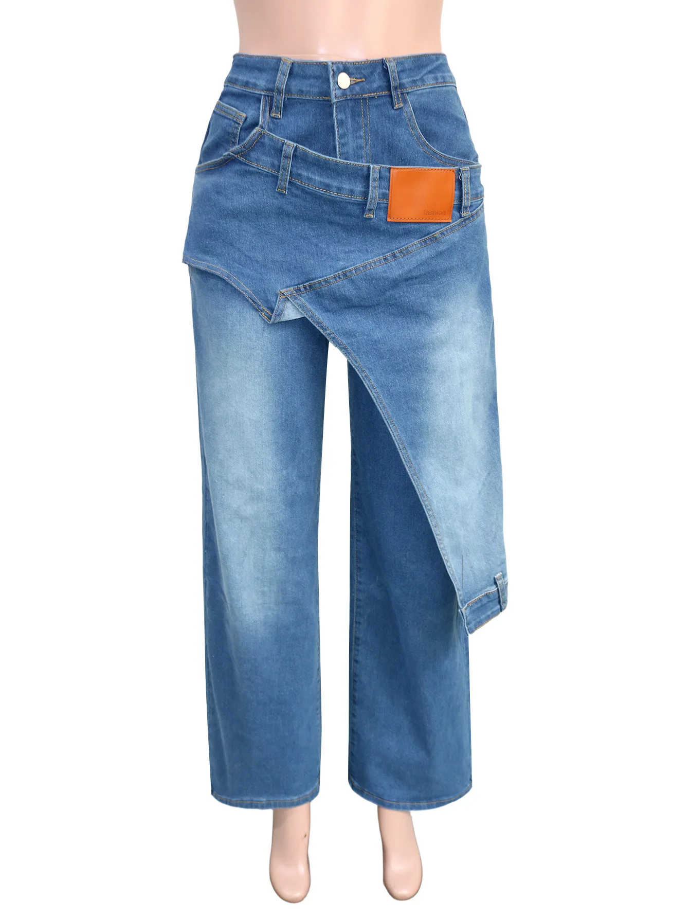 Denim Pant Women Jeans Vintage Wide Leg Long Pants High Waist Straight Trousers Y2k Streetwear Elegant Work Casual Loose 2026