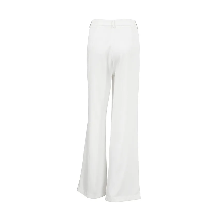 Light Luxury White Women Wide Leg Pants Spring and Autumn Temperament Versatile Commuting Leisure High Waist Straight Leg Pants