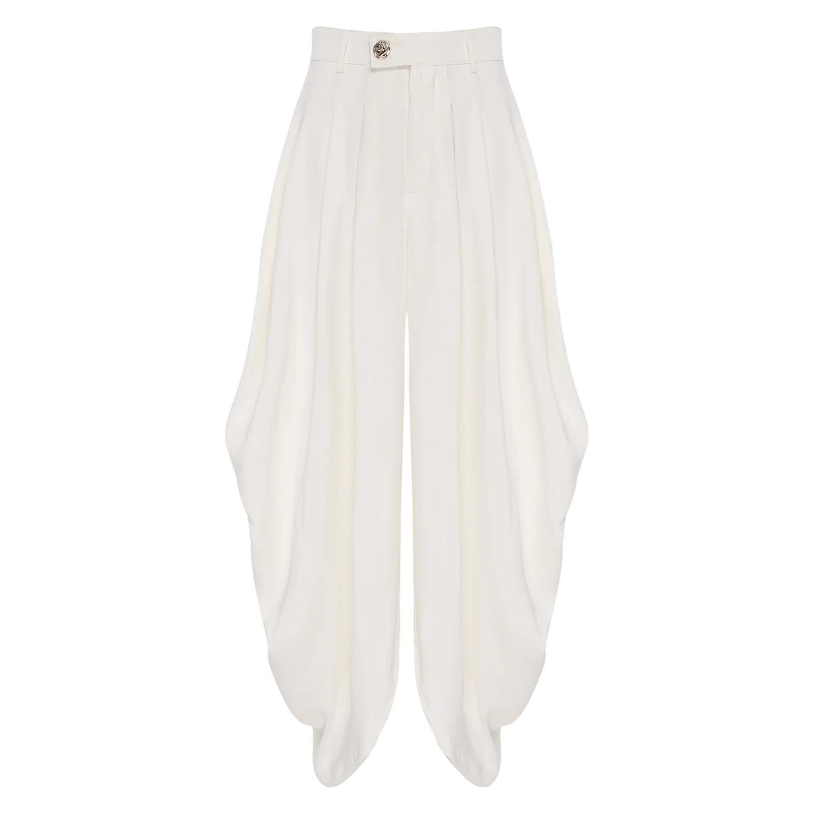 Women Palazzo Pants Trousers Casual SlacksBaroque Pleated Loose Wide Leg Pants Daily Commute Office Pants Women's Trousers