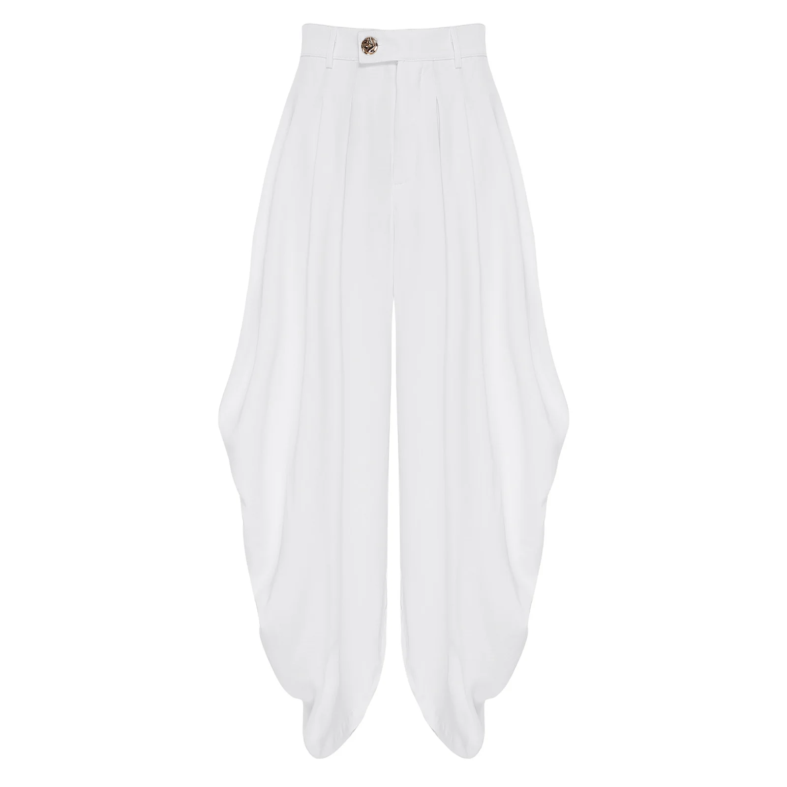 Women Palazzo Pants Trousers Casual SlacksBaroque Pleated Loose Wide Leg Pants Daily Commute Office Pants Women's Trousers