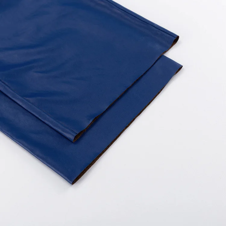Fashion Solid Color PU Leather Pants Women 2025 New Trendy Lady Commuting Clothing High Waist Straight Trousers Women's Pants