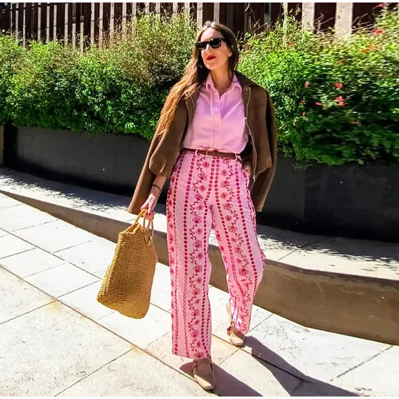 Colorful Striped Low Waist Wide Leg Jeans Slim Fit Flared Hem 2026 Summer Casual Women Denim Pants Trendy Y2K Lady Streetwear