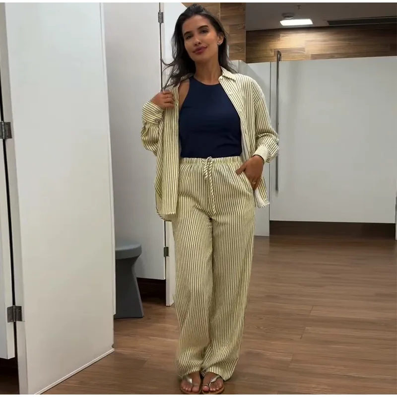 Colorful Striped Low Waist Wide Leg Jeans Slim Fit Flared Hem 2026 Summer Casual Women Denim Pants Trendy Y2K Lady Streetwear