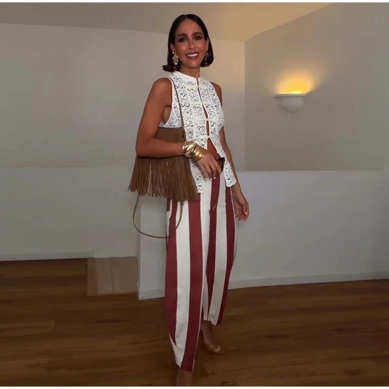 Colorful Striped Low Waist Wide Leg Jeans Slim Fit Flared Hem 2026 Summer Casual Women Denim Pants Trendy Y2K Lady Streetwear