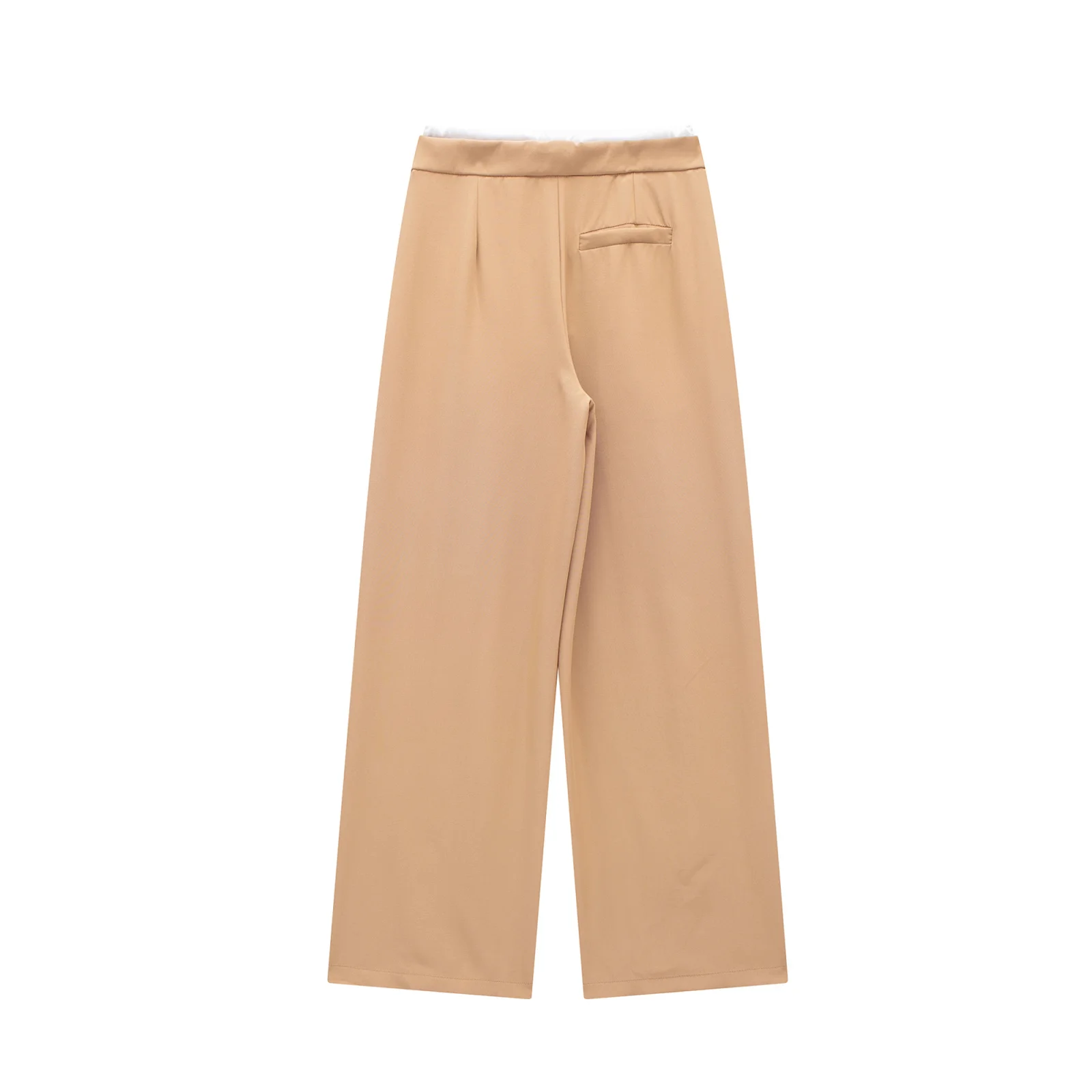 MUJER 2025 Wide Leg Pants for Women High Waist Baggy Pants Woman Summer Pleated Loose Pants Women Streetwear Tied Woman Trousers
