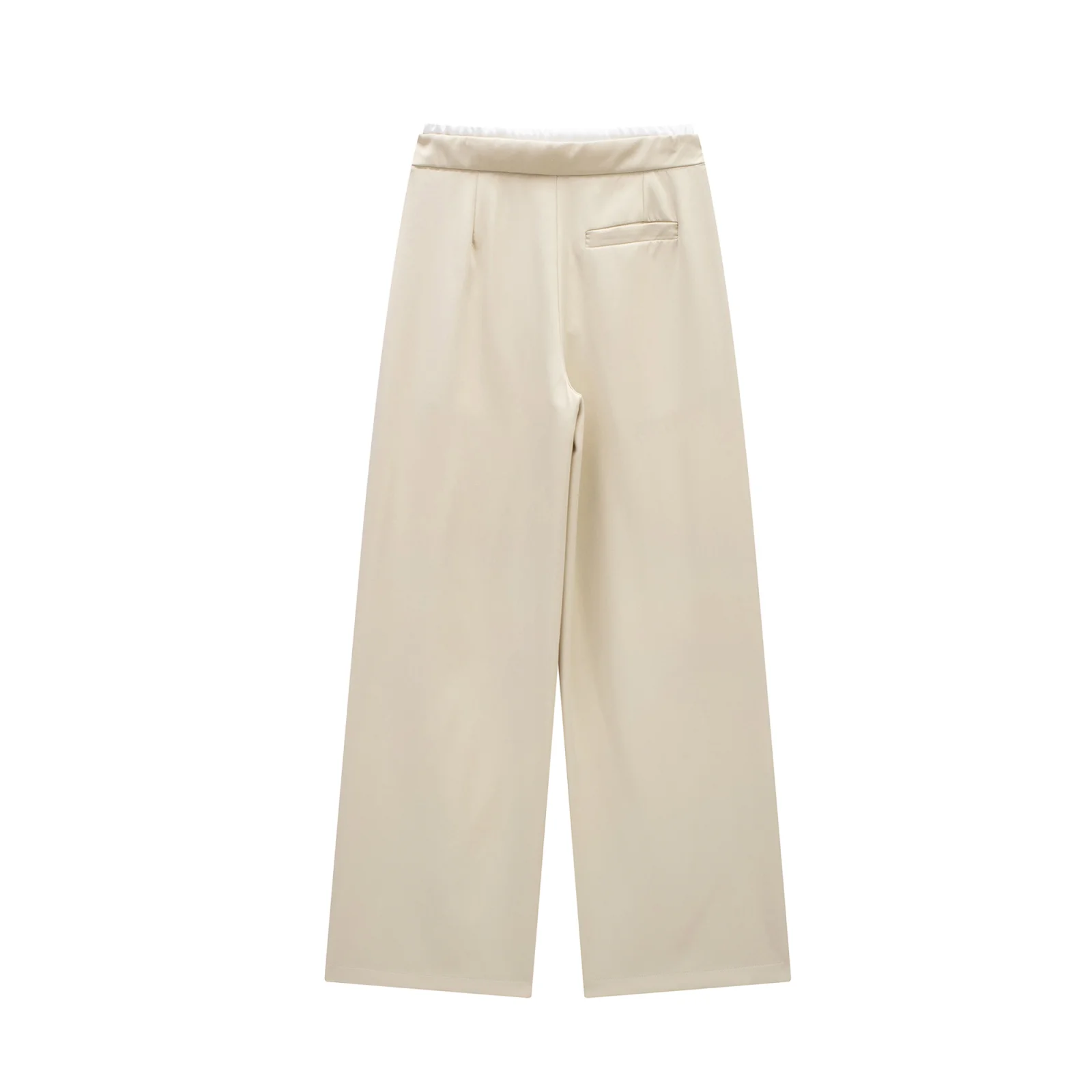MUJER 2025 Wide Leg Pants for Women High Waist Baggy Pants Woman Summer Pleated Loose Pants Women Streetwear Tied Woman Trousers