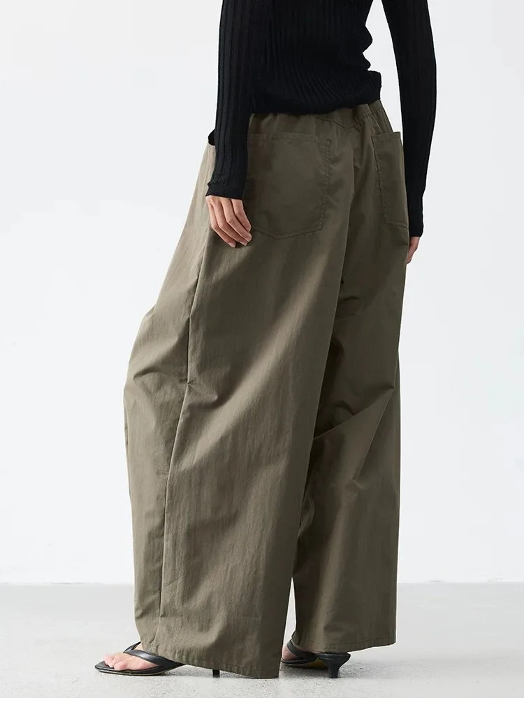 Relaxed and Comfortable~ Women's Balloon Pants, Loose Wide-Leg Casual Pants, Slimming Cotton Long Pants, Spring 2026