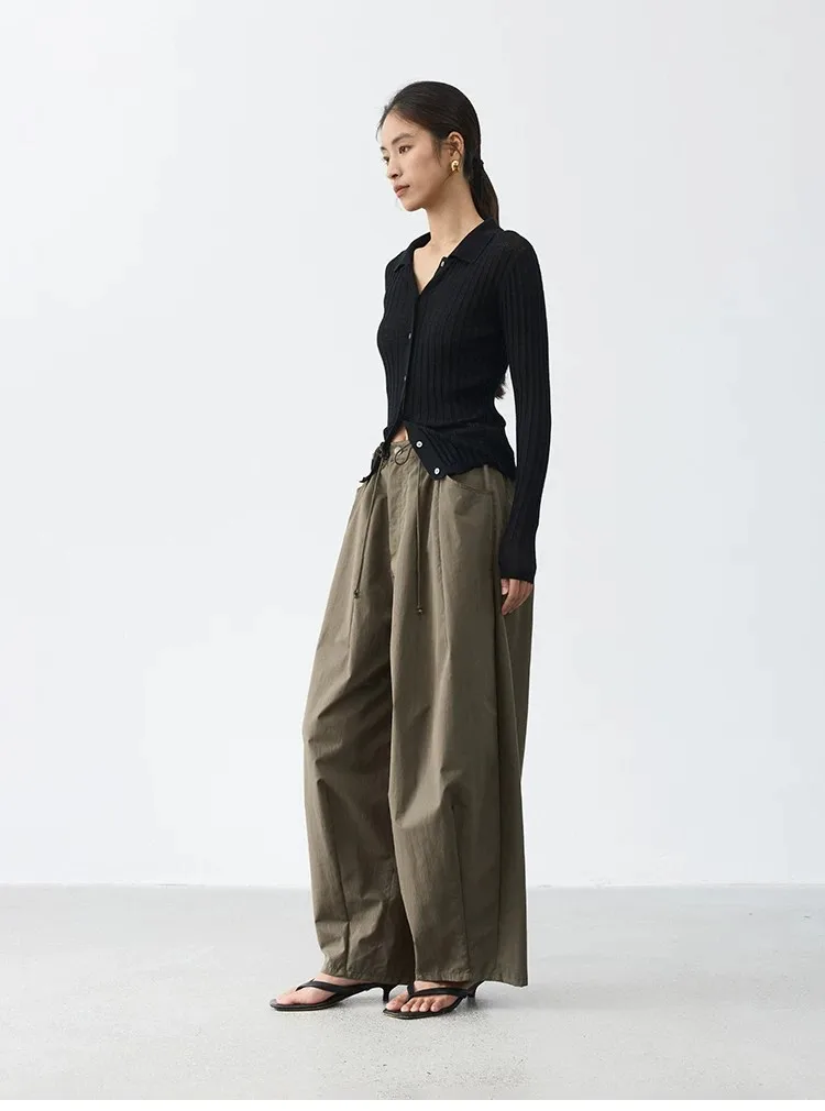 Relaxed and Comfortable~ Women's Balloon Pants, Loose Wide-Leg Casual Pants, Slimming Cotton Long Pants, Spring 2026