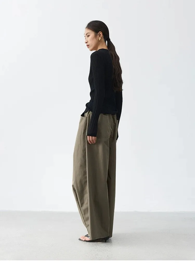 Relaxed and Comfortable~ Women's Balloon Pants, Loose Wide-Leg Casual Pants, Slimming Cotton Long Pants, Spring 2026